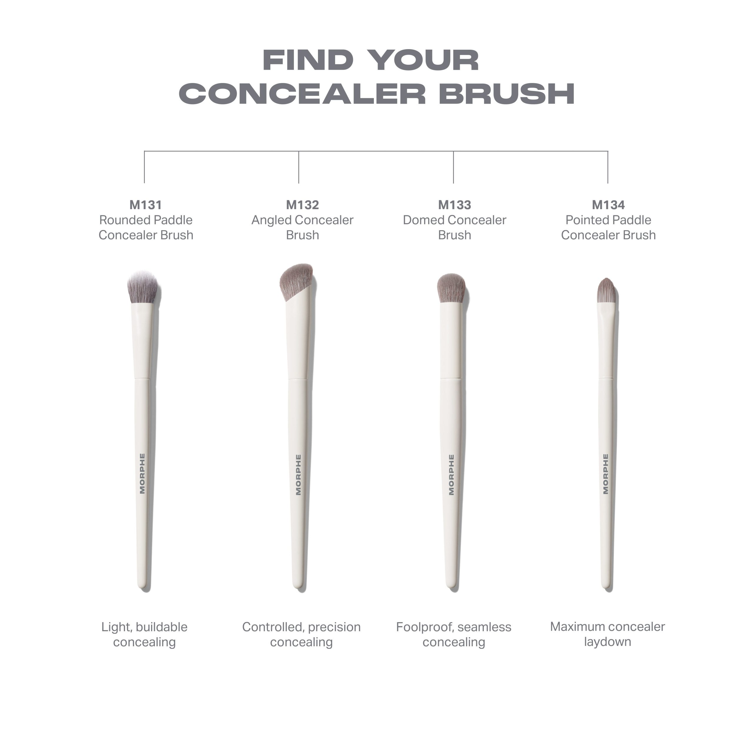 M132 Angled Concealer Brush - Image 5