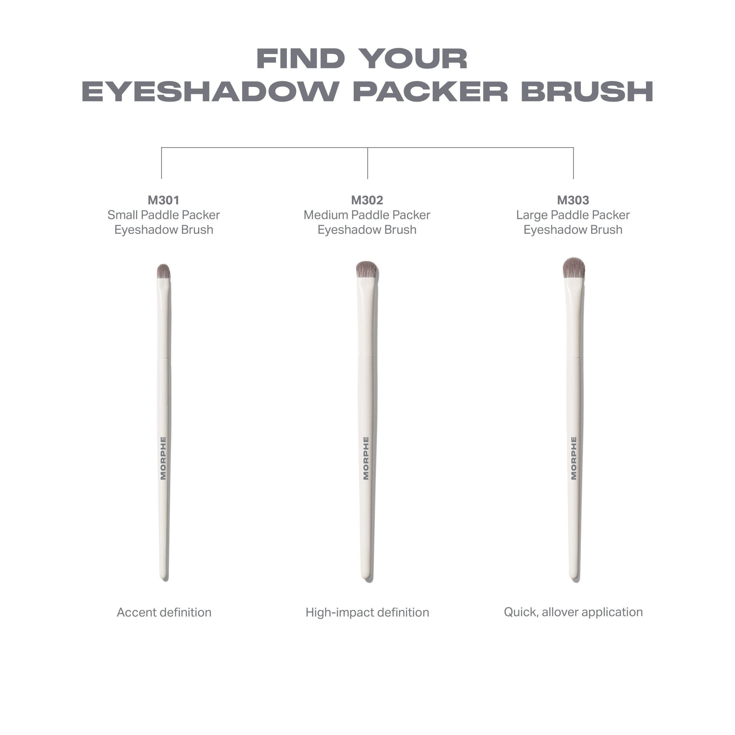 M301 Small Paddle Packer Eyeshadow Brush - Image 5
