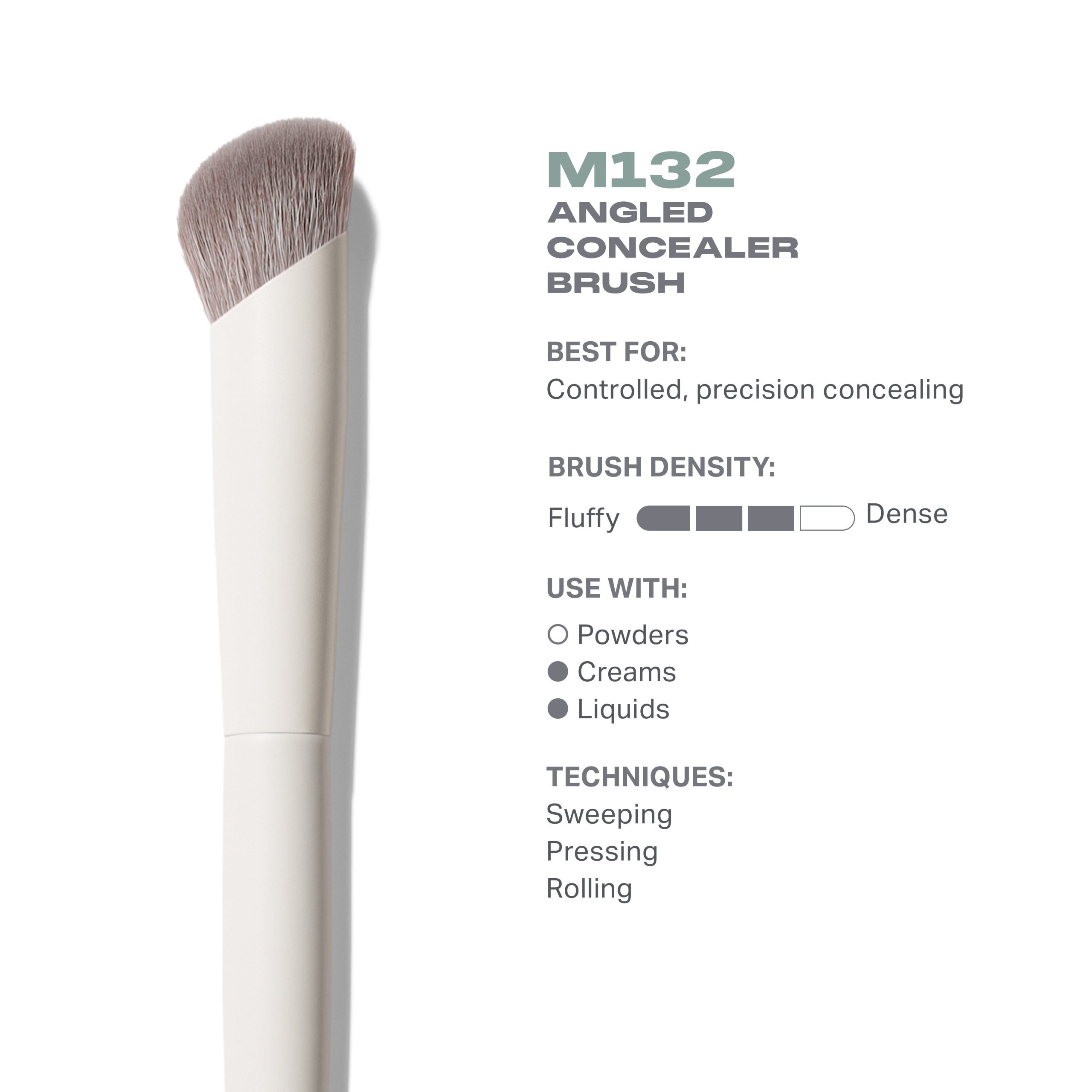 M132 Angled Concealer Brush - Image 3