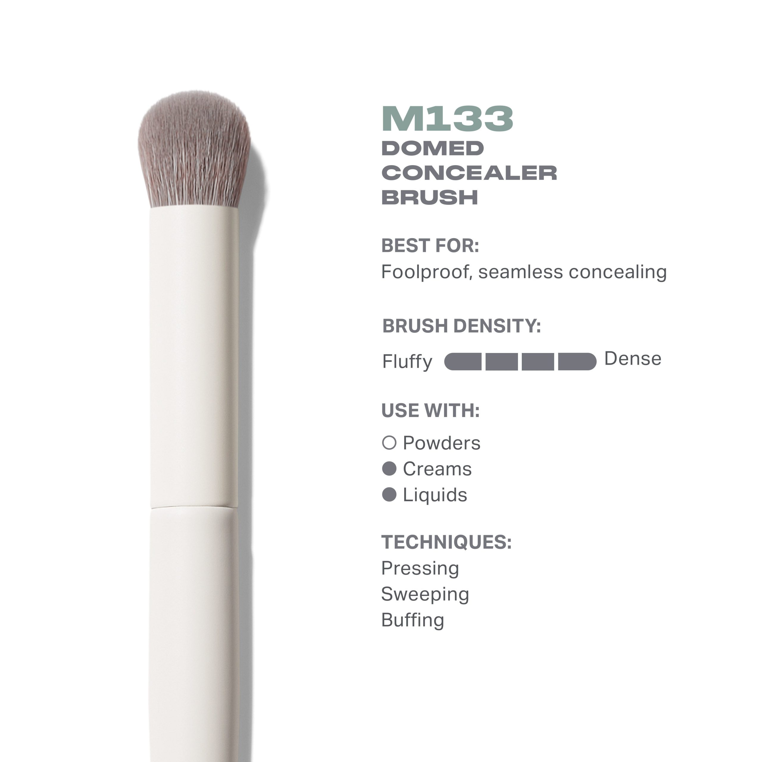 M133 Domed Concealer Brush - Image 3