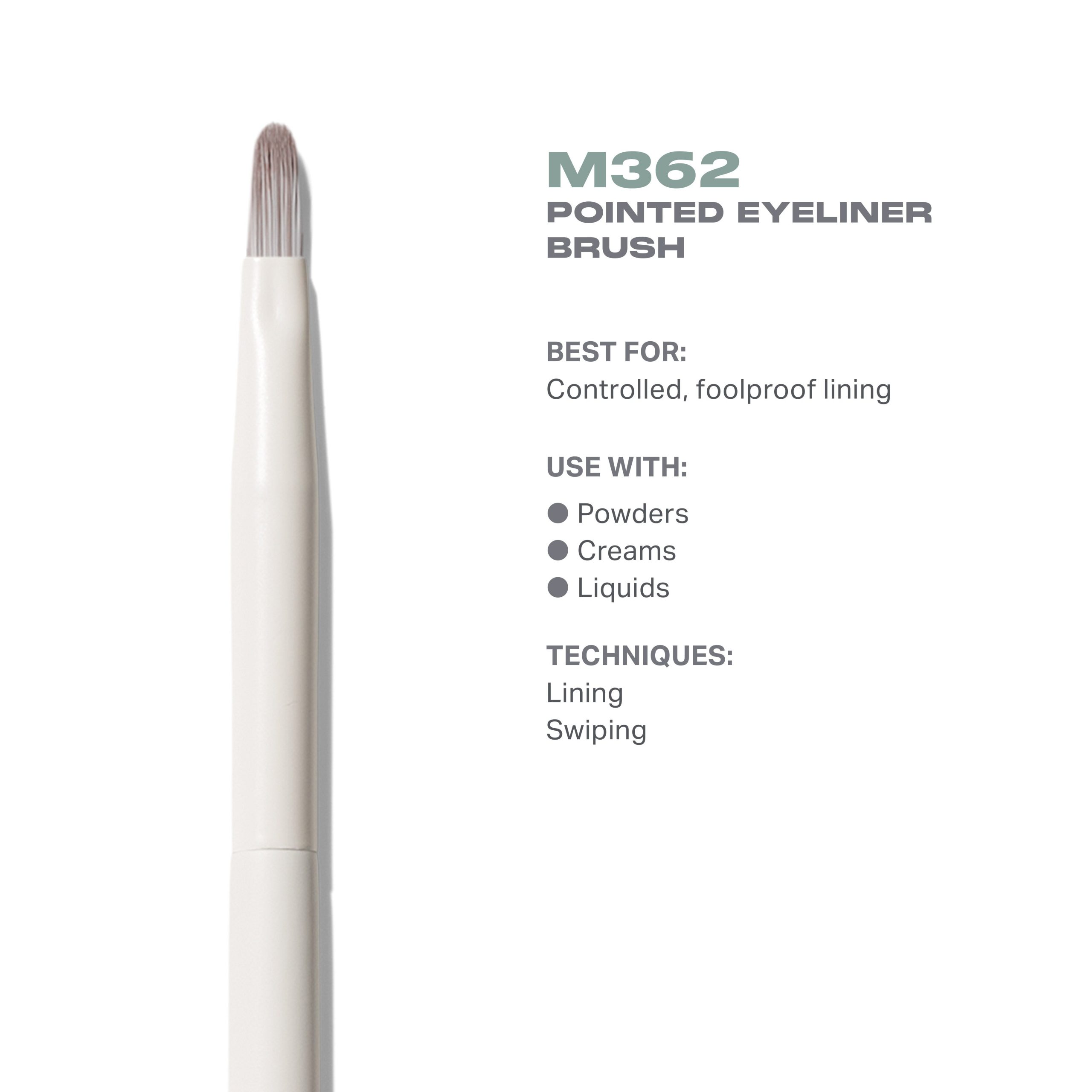 M362 Pointed Eyeliner Brush - Image 3