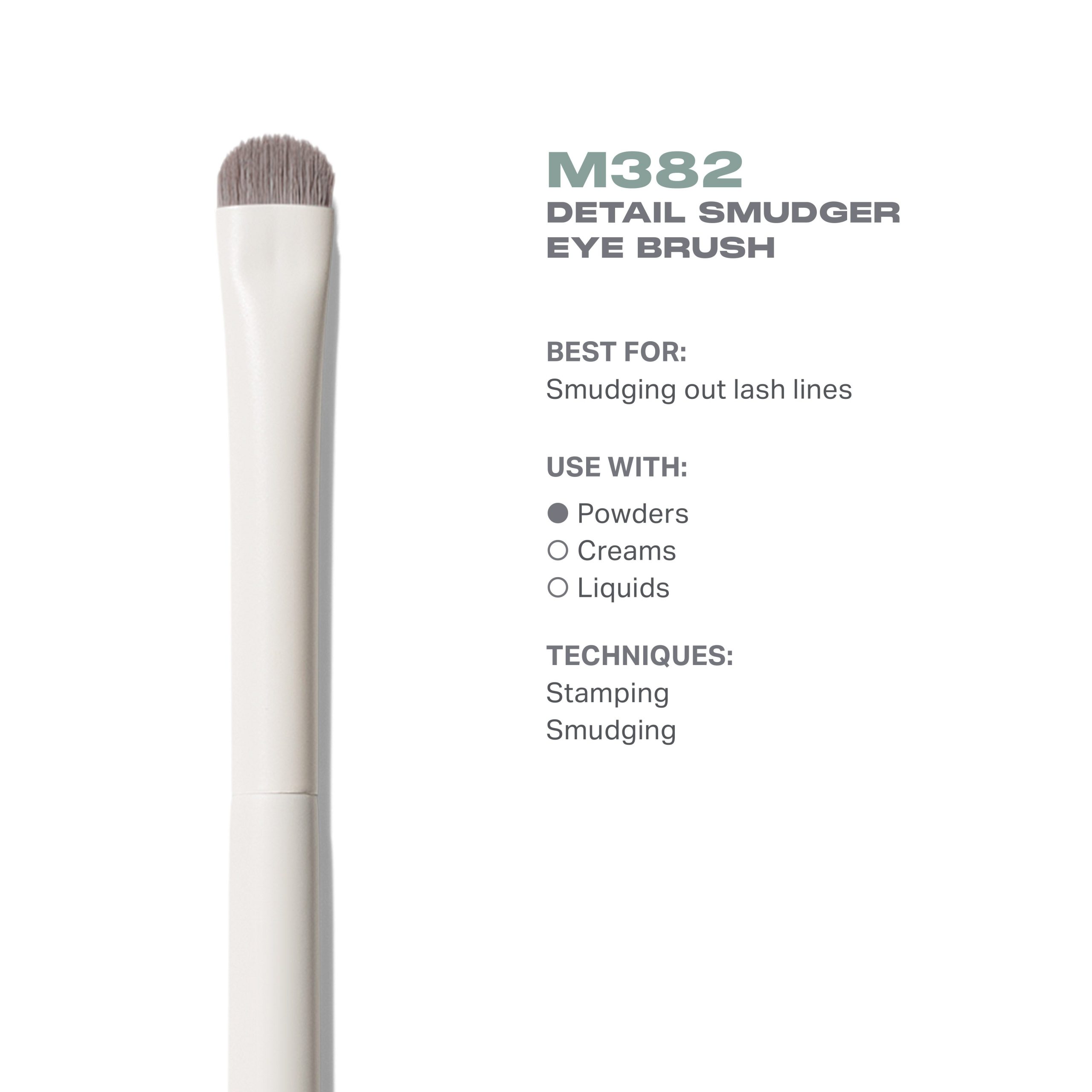 M382 Detail Smudger Eye Brush - Image 3
