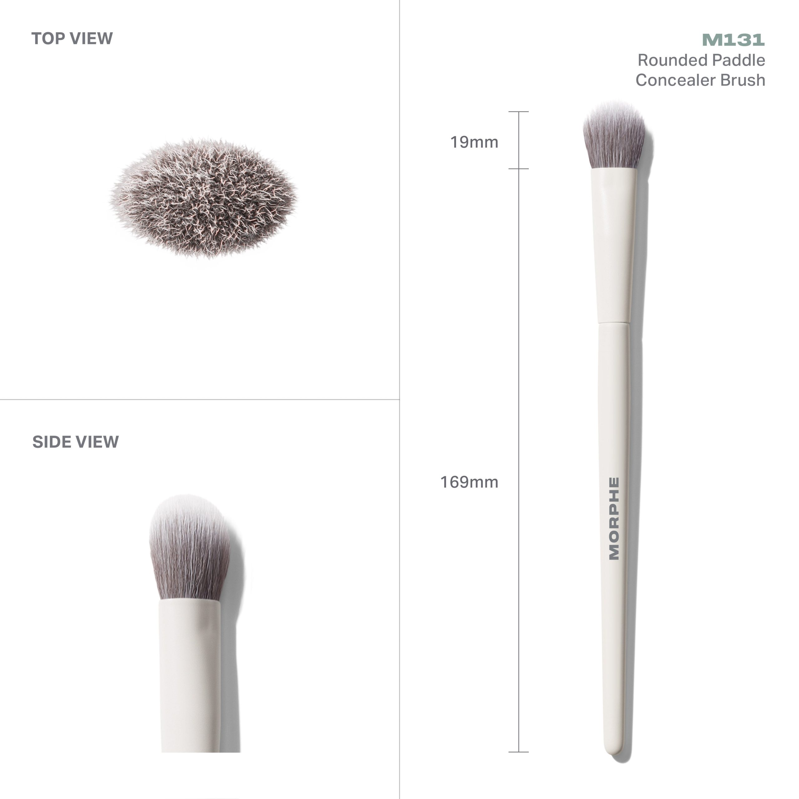M131 Rounded Paddle Concealer Brush - Image 4