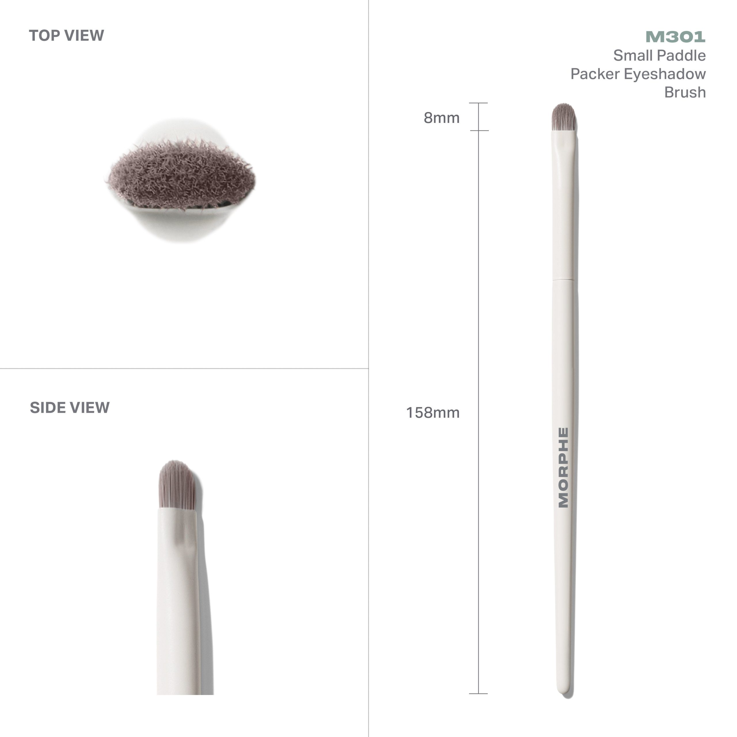 M301 Small Paddle Packer Eyeshadow Brush - Image 4