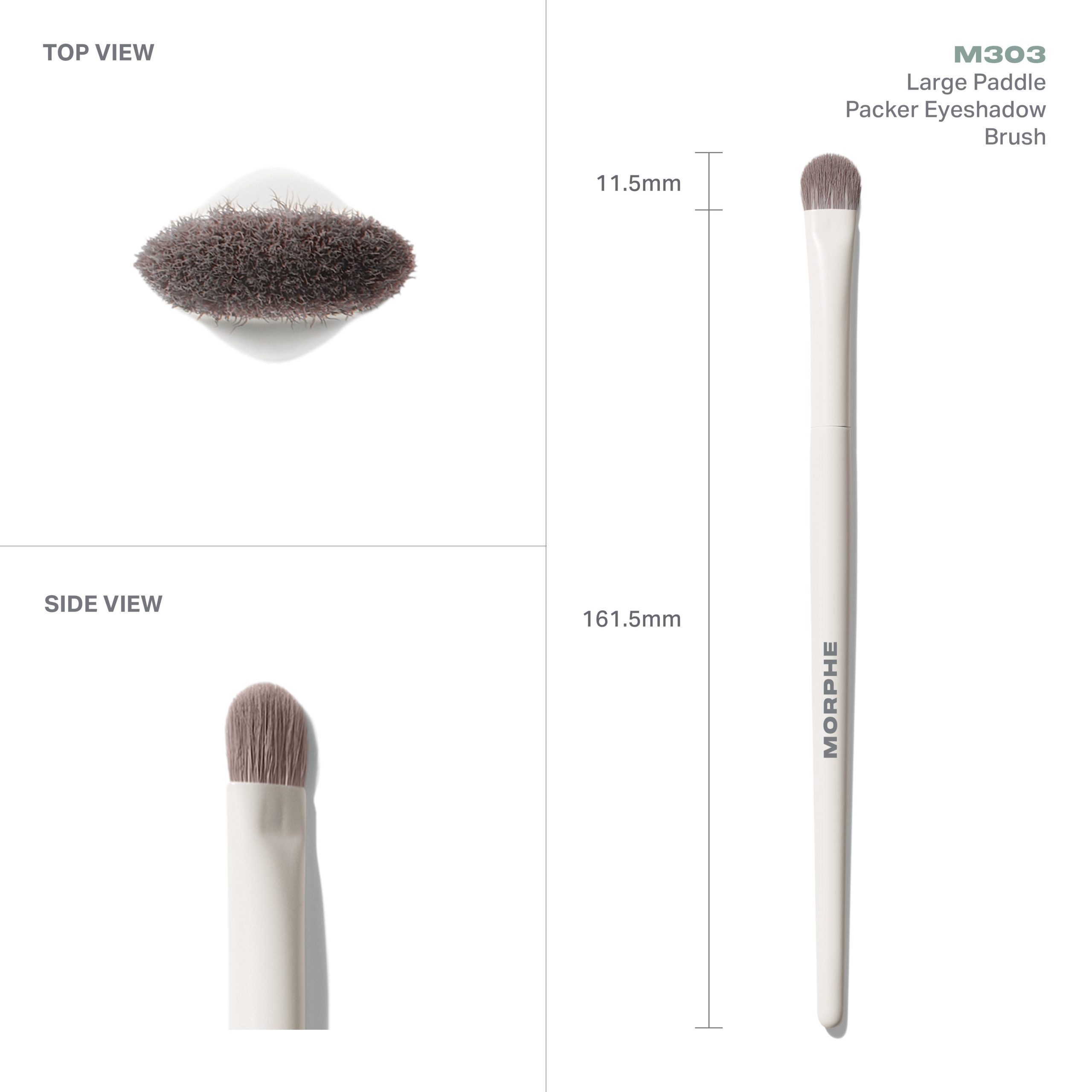 M303 Large Paddle Packer Eyeshadow Brush - Image 4