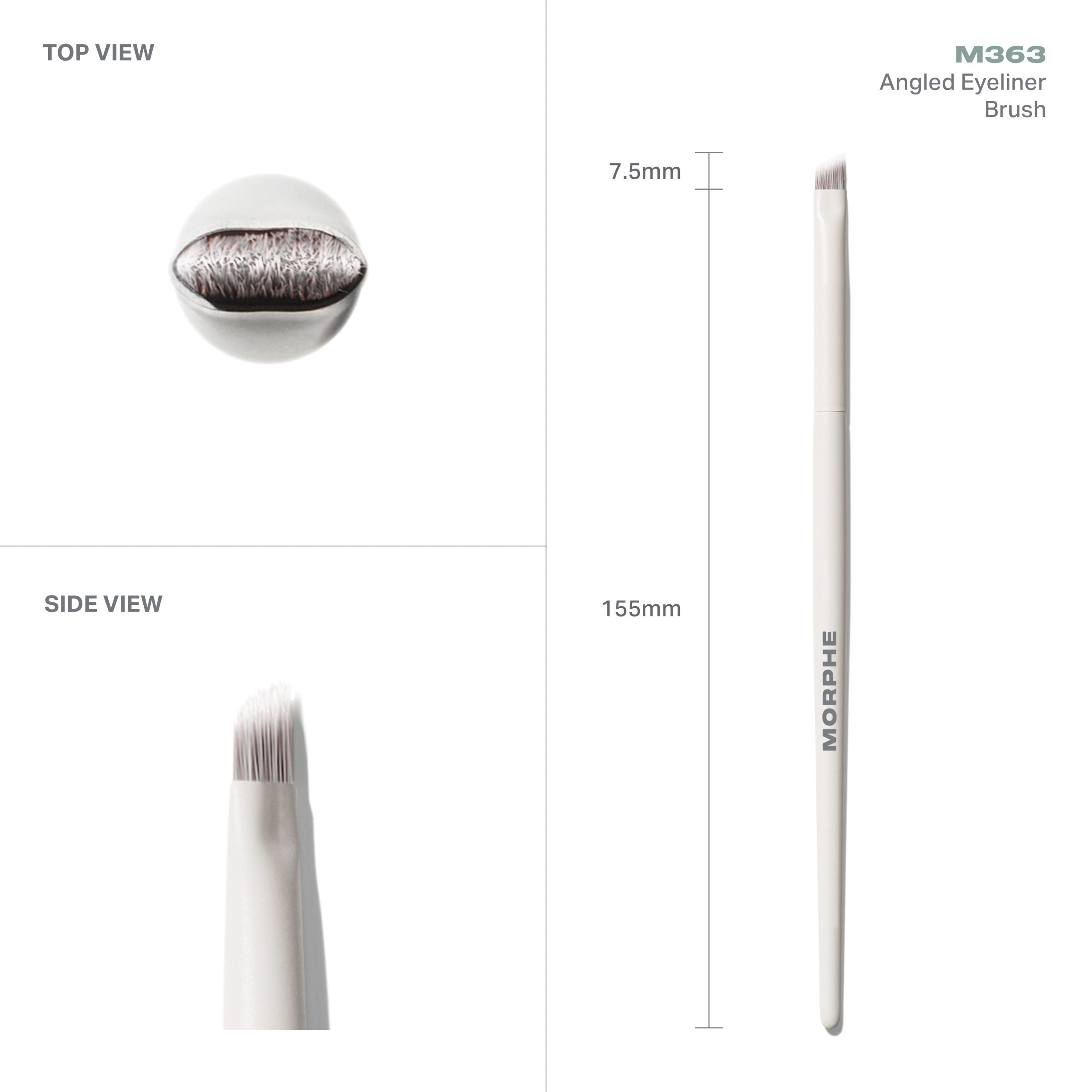 M363 Angled Eyeliner Brush - Image 4