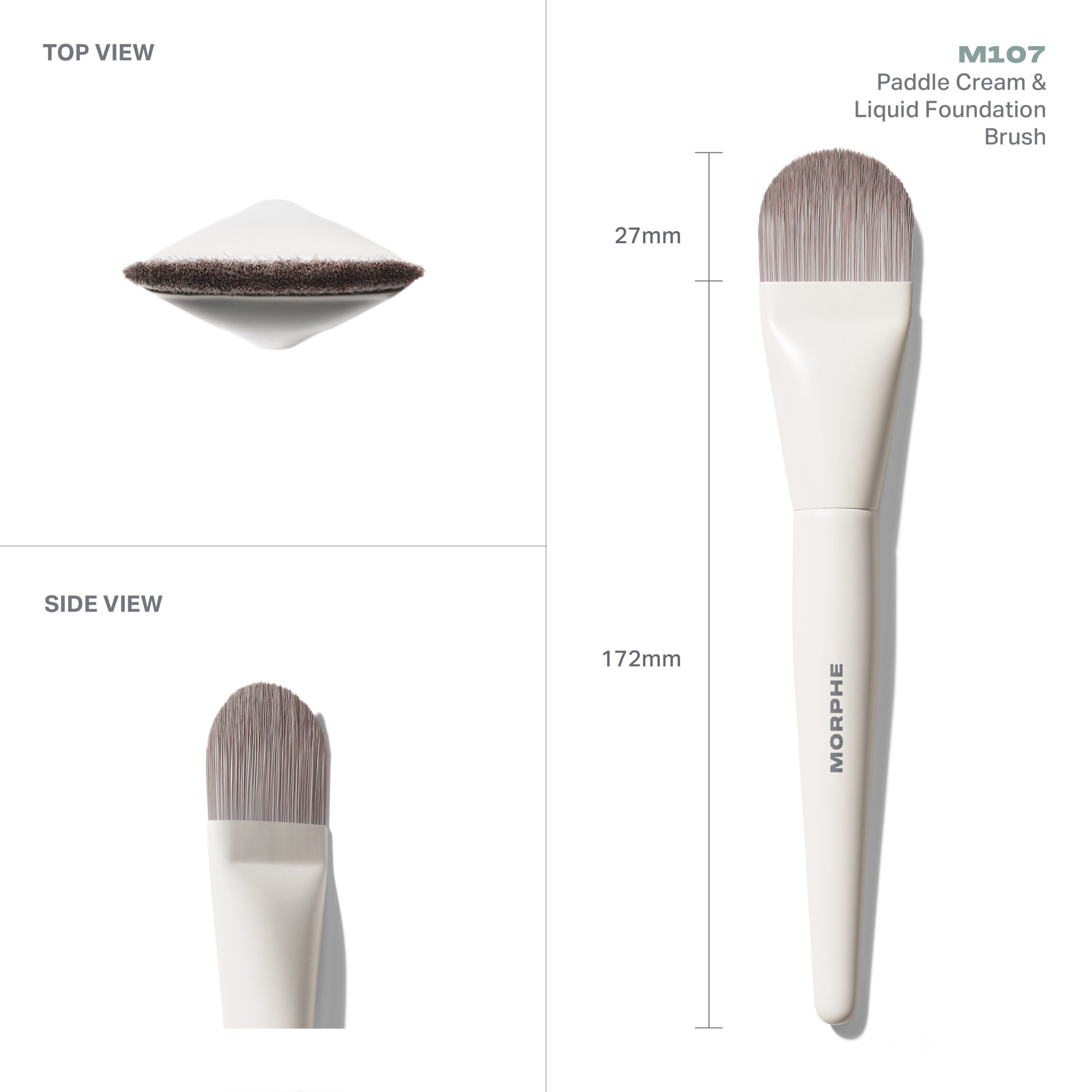 M107 Paddle Cream & Liquid Foundation Brush - Image 3