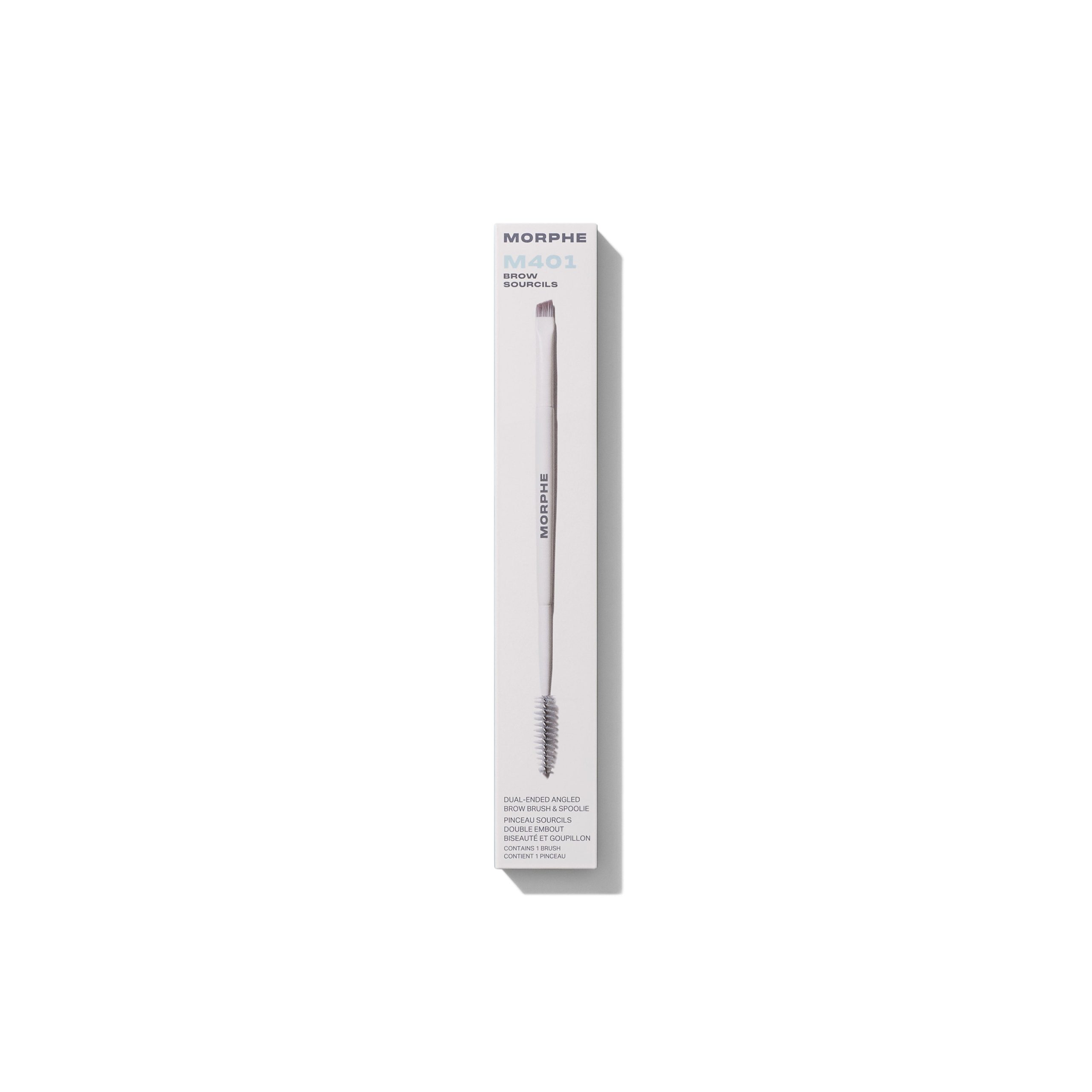 M401 Dual-Ended Angled Brow Brush & Spoolie - Image 2