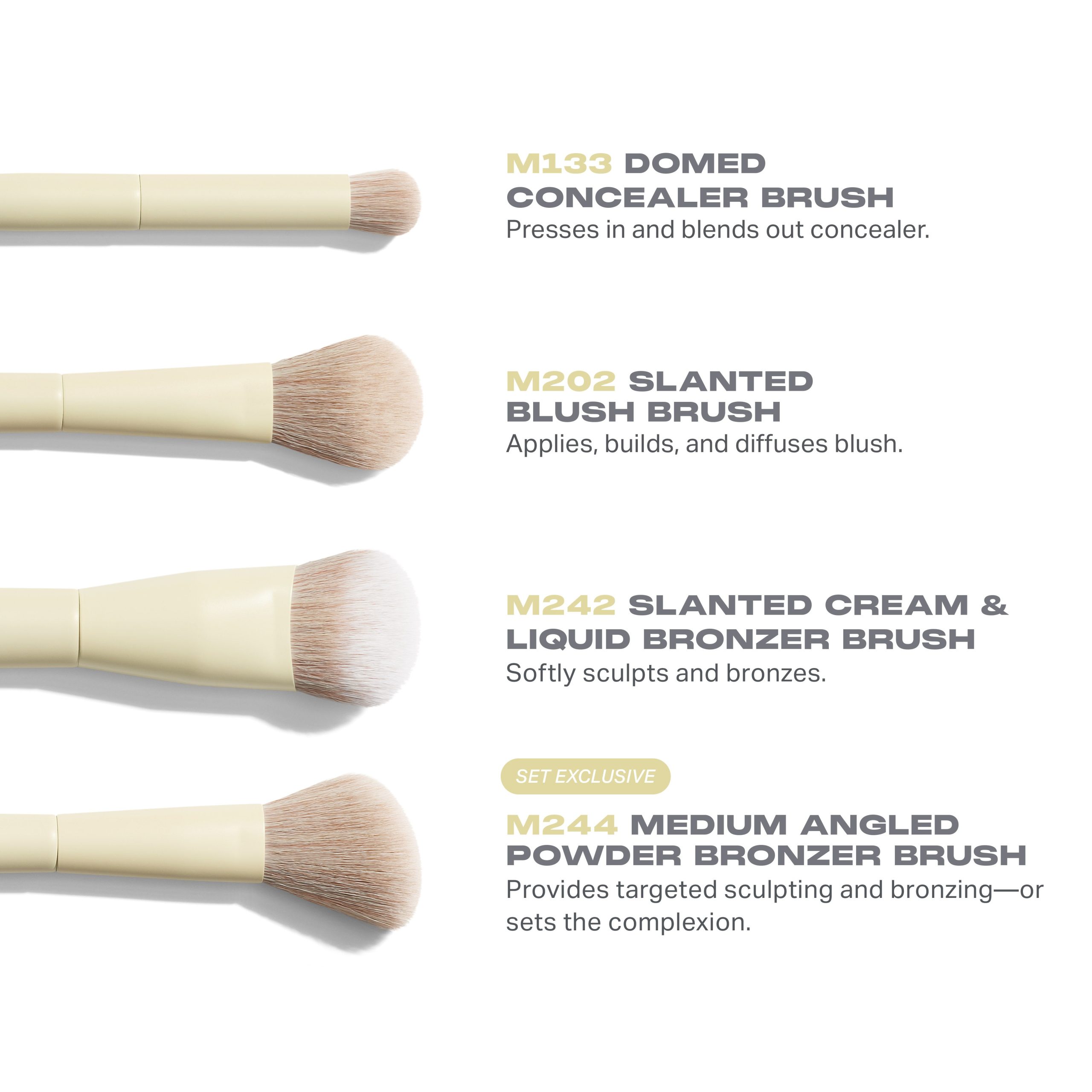 Buttery Blends 4-Piece Face Brush Set - Image 2