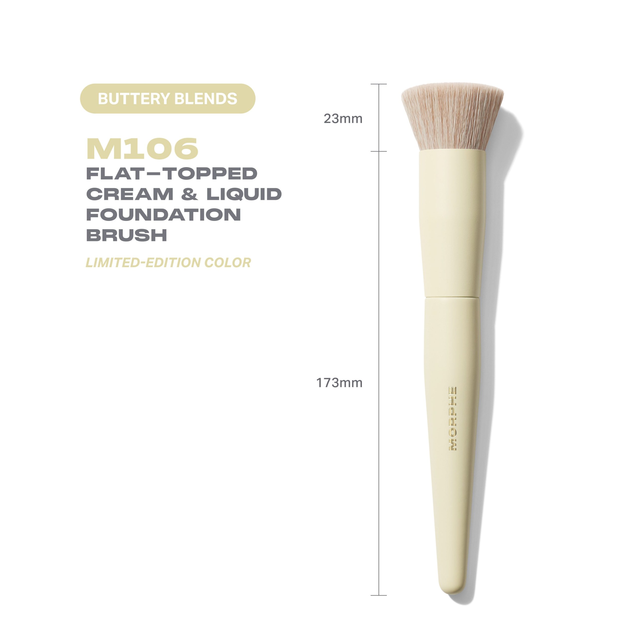 Buttery Blends M106 Flat-Topped Foundation Brush - Image 3