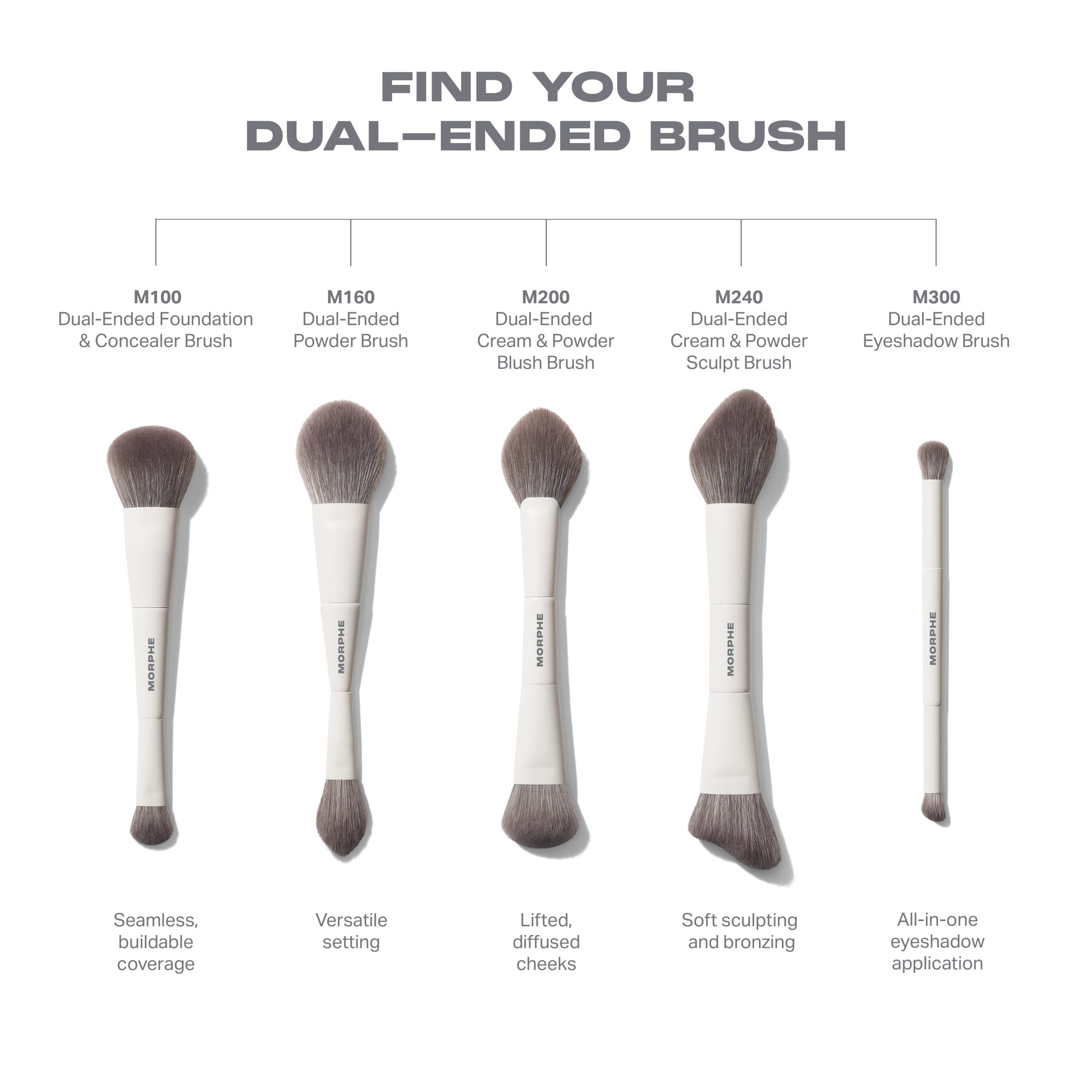 M100 Dual-Ended Foundation & Concealer Brush - Image 6