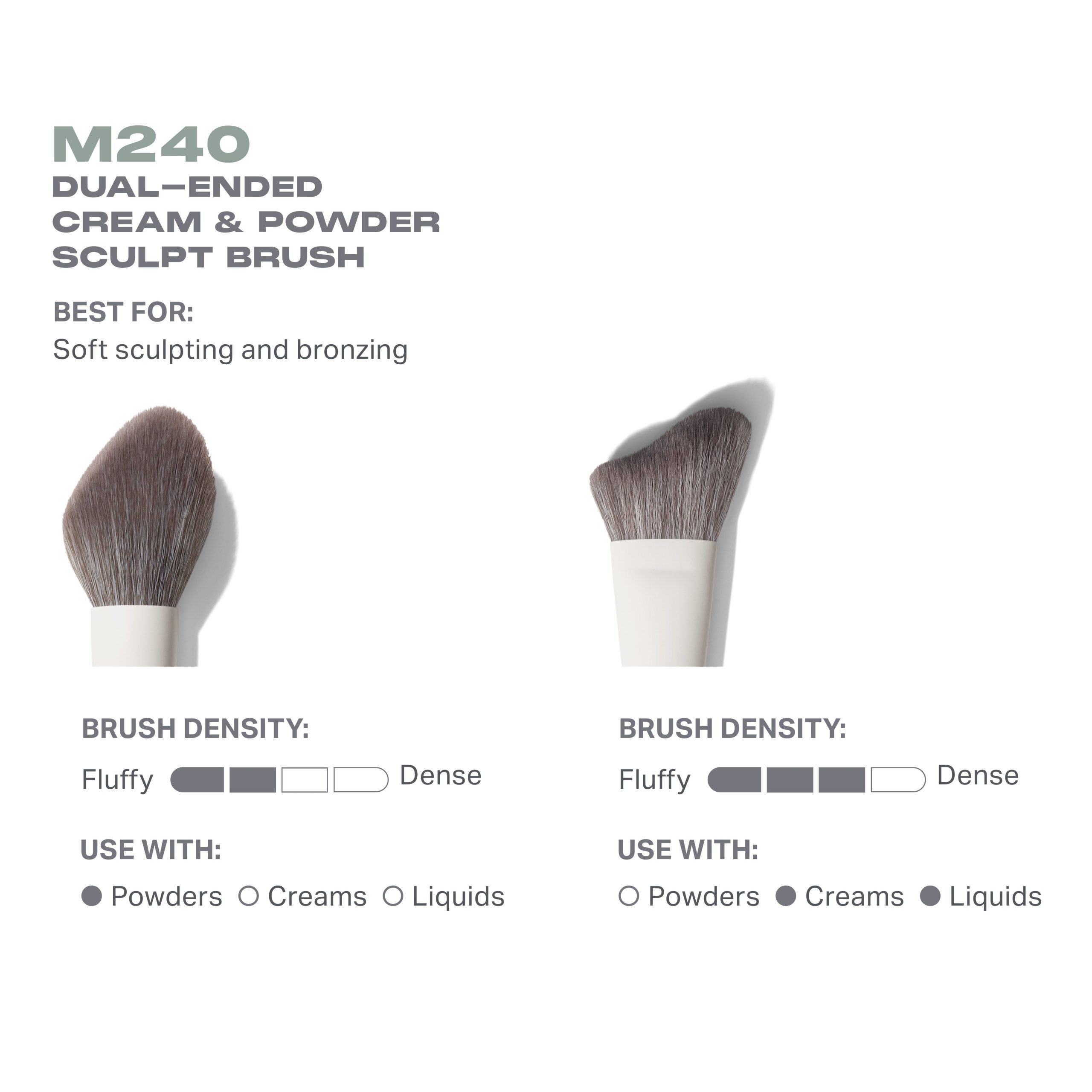 M240 Dual-Ended Cream & Powder Sculpt Brush - Image 3